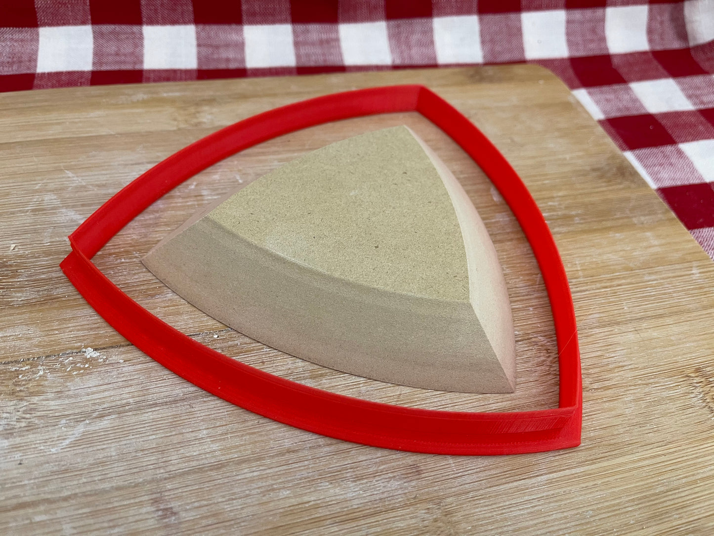 Plain Spherical Triangle, Clay Cutter - plastic 3D printed, pottery tool, multiple sizes