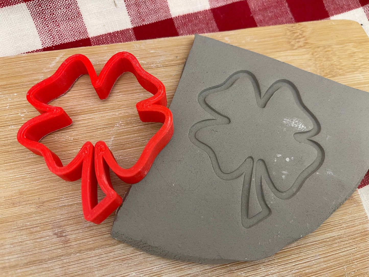 Pottery Stamp, St Patricks open Shamrock design - multiple sizes