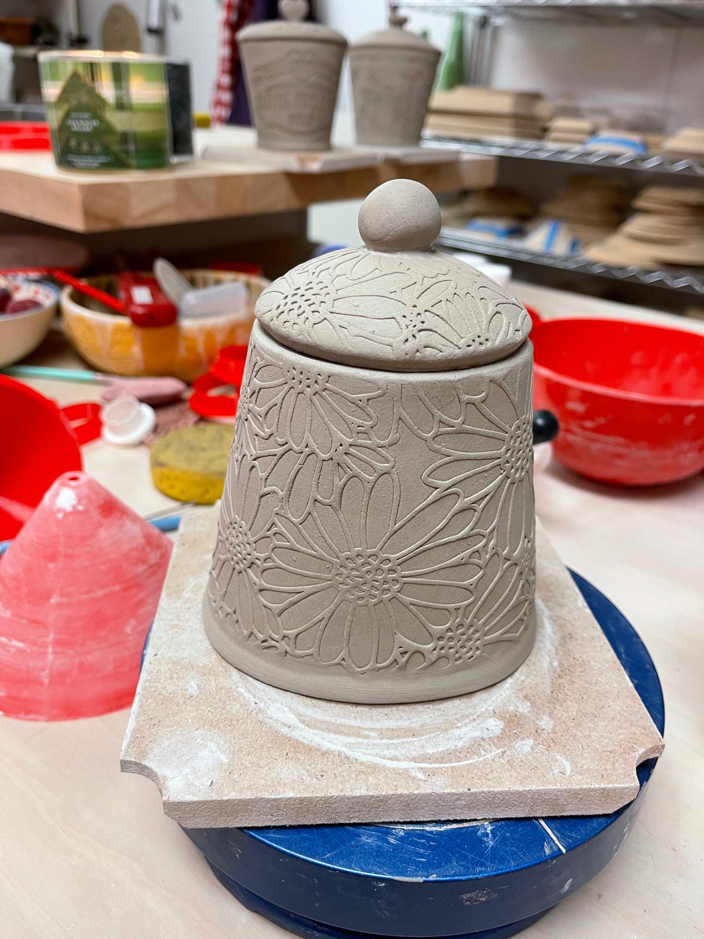 Oval Lid Template for Mug Wide, Clay Cutter - plastic 3D printed, multiple sizes, each or set