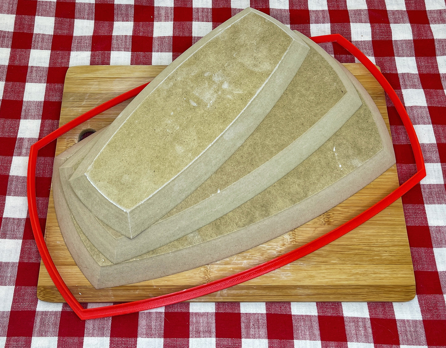 Plain Edge Spherical Rectangle, Clay cutter - plastic 3D printed, pottery tool, multiple sizes