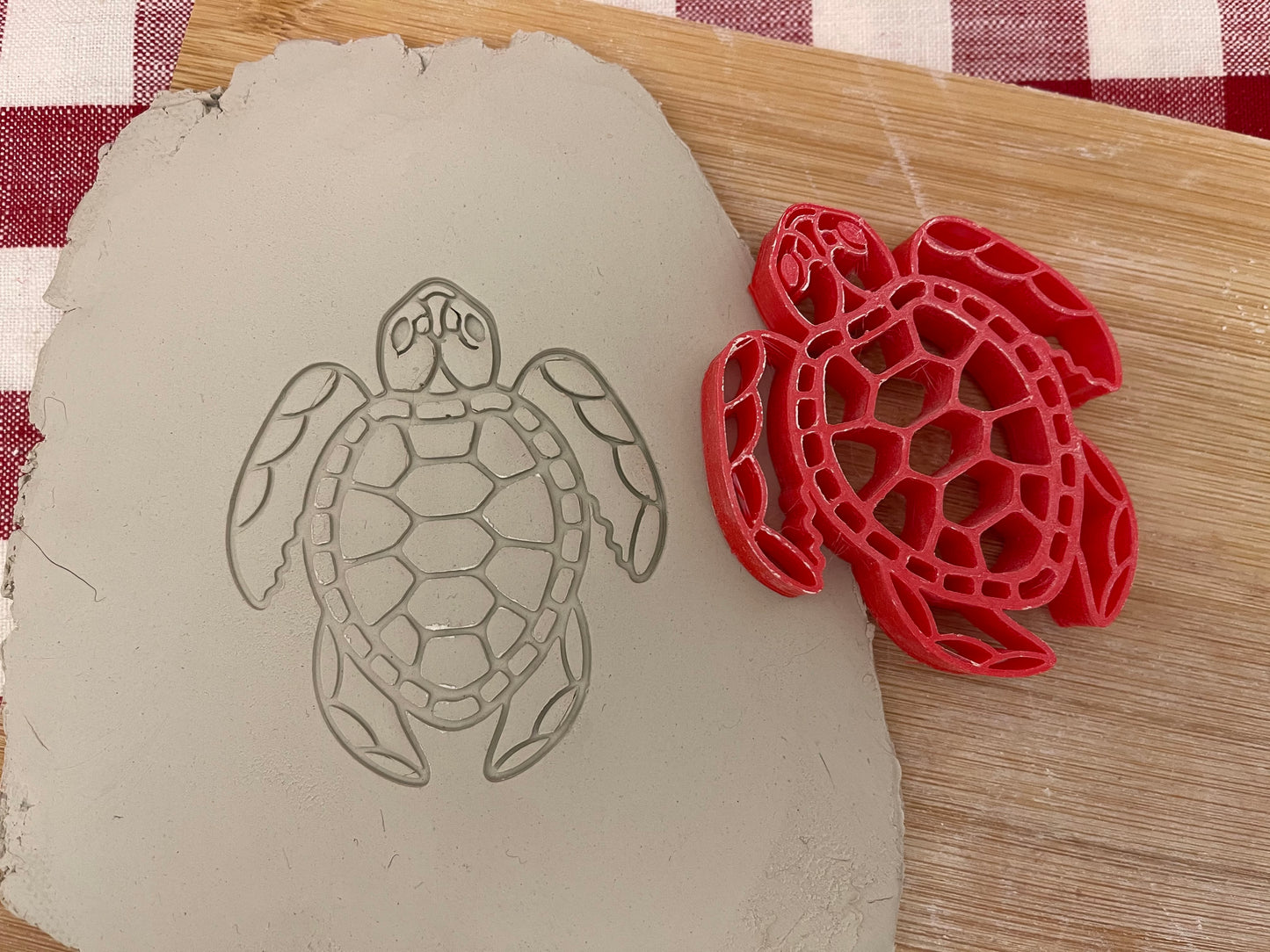 Sea Turtle stamp - plastic 3D printed, multiple sizes