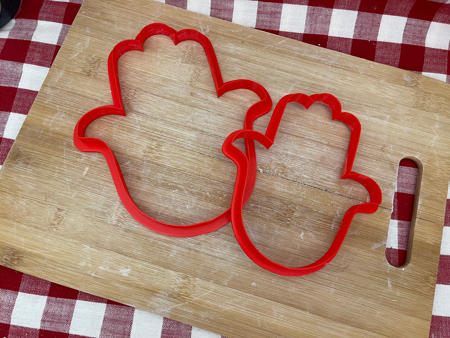 Hamsa Palm Design, Clay Cutter - plastic 3D printed, XL pottery tool, multiple sizes
