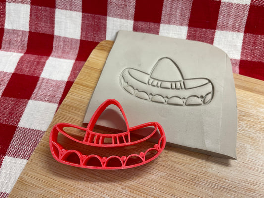 Sombrero Stamp, Day of the Dead design, multiple sizes