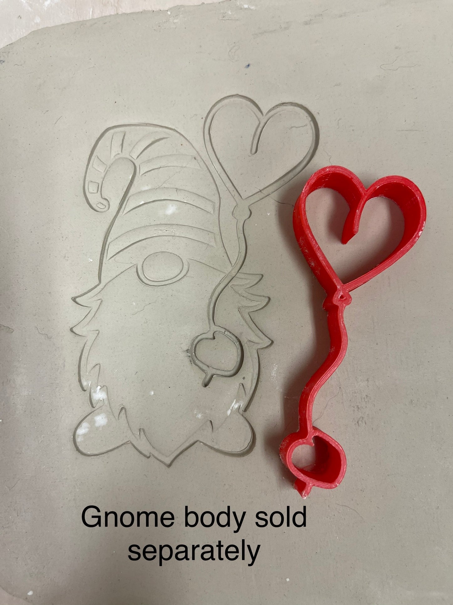Gnome hands extras stamps, Valentine / Winter designs - plastic 3D printed, multiple sizes