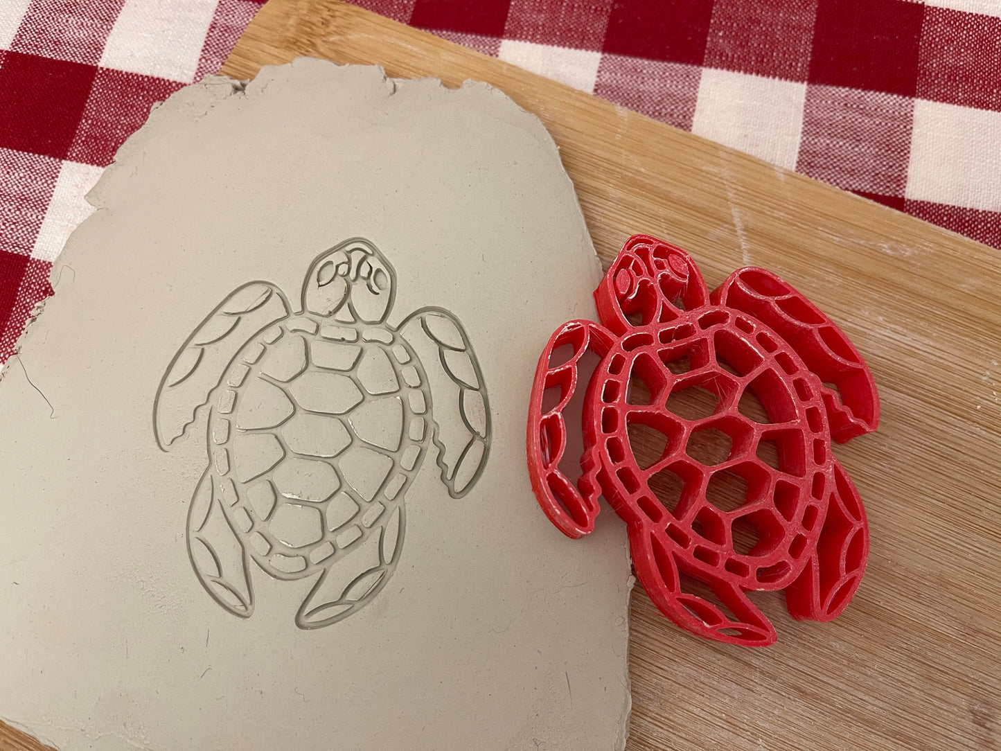 Sea Turtle stamp - plastic 3D printed, multiple sizes