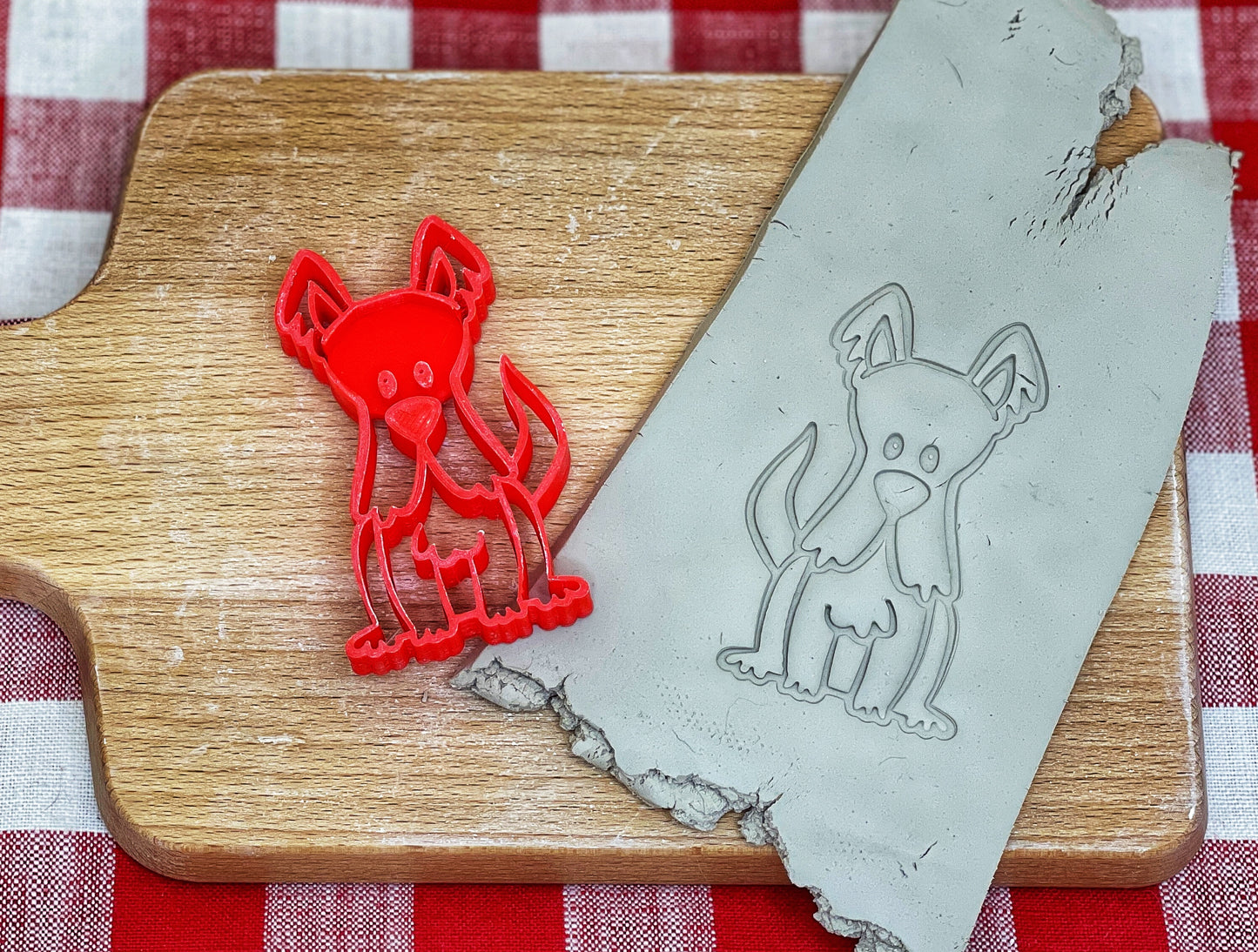 Schnauzer Dog Pottery Stamp - Pet doodle series, Multiple Sizes