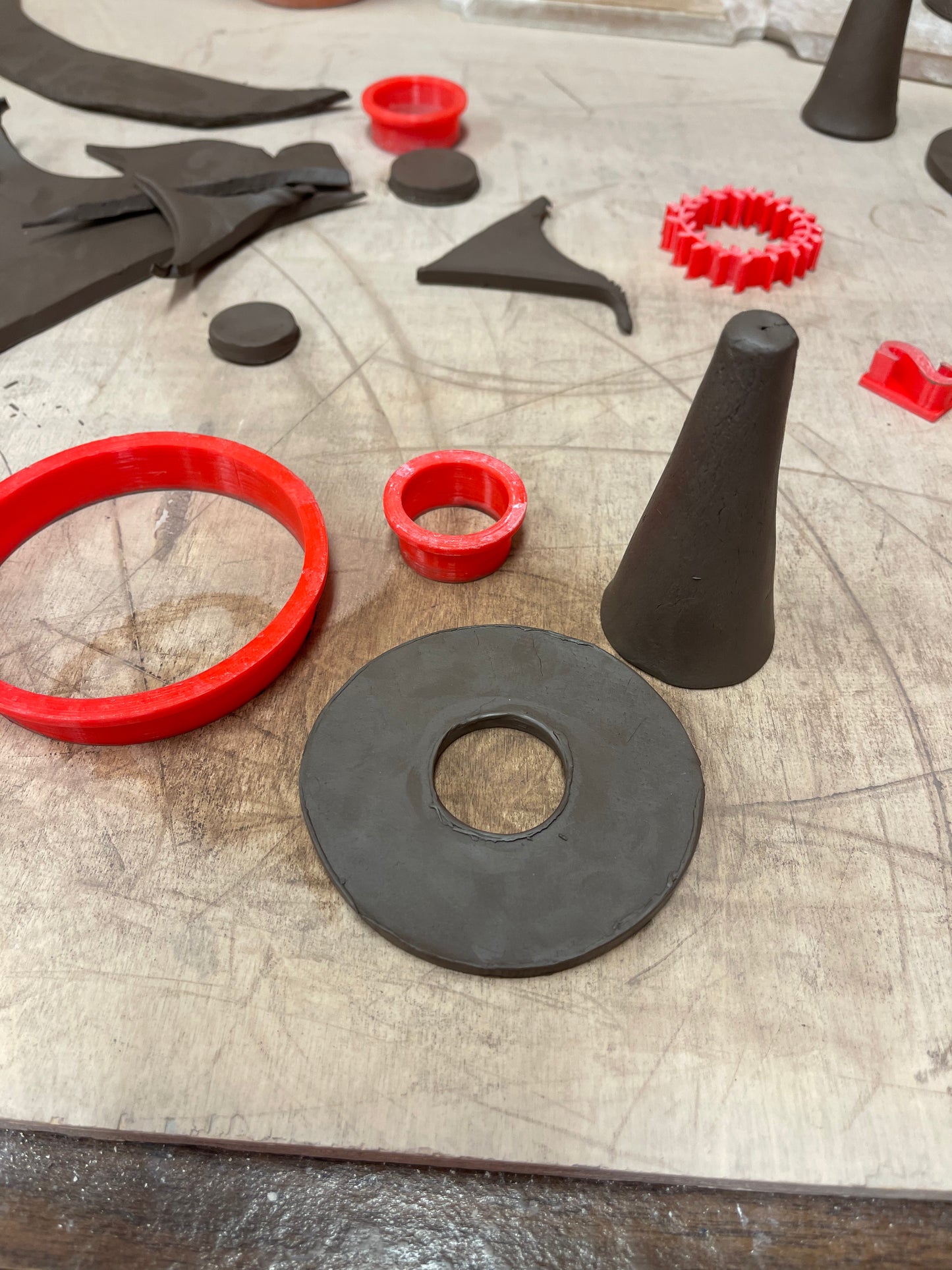 Magic Salt Shaker Template, Short cone design, Clay Cutter - 3" Base x 4.375" Tall x 2" Top Approx. Handbuilding