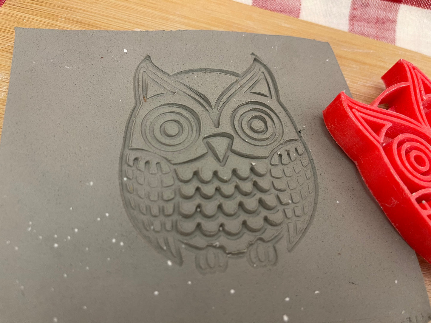 Pottery Stamp, Owl design - multiple sizes