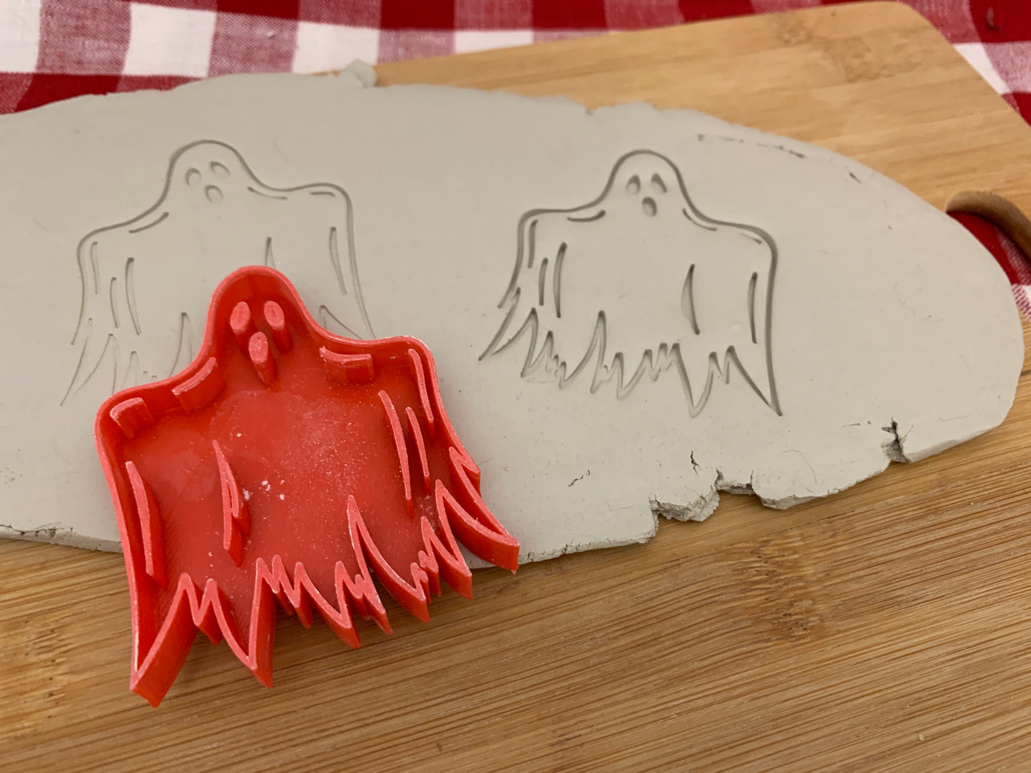 Pottery Stamp, Halloween Ghost design - multiple sizes