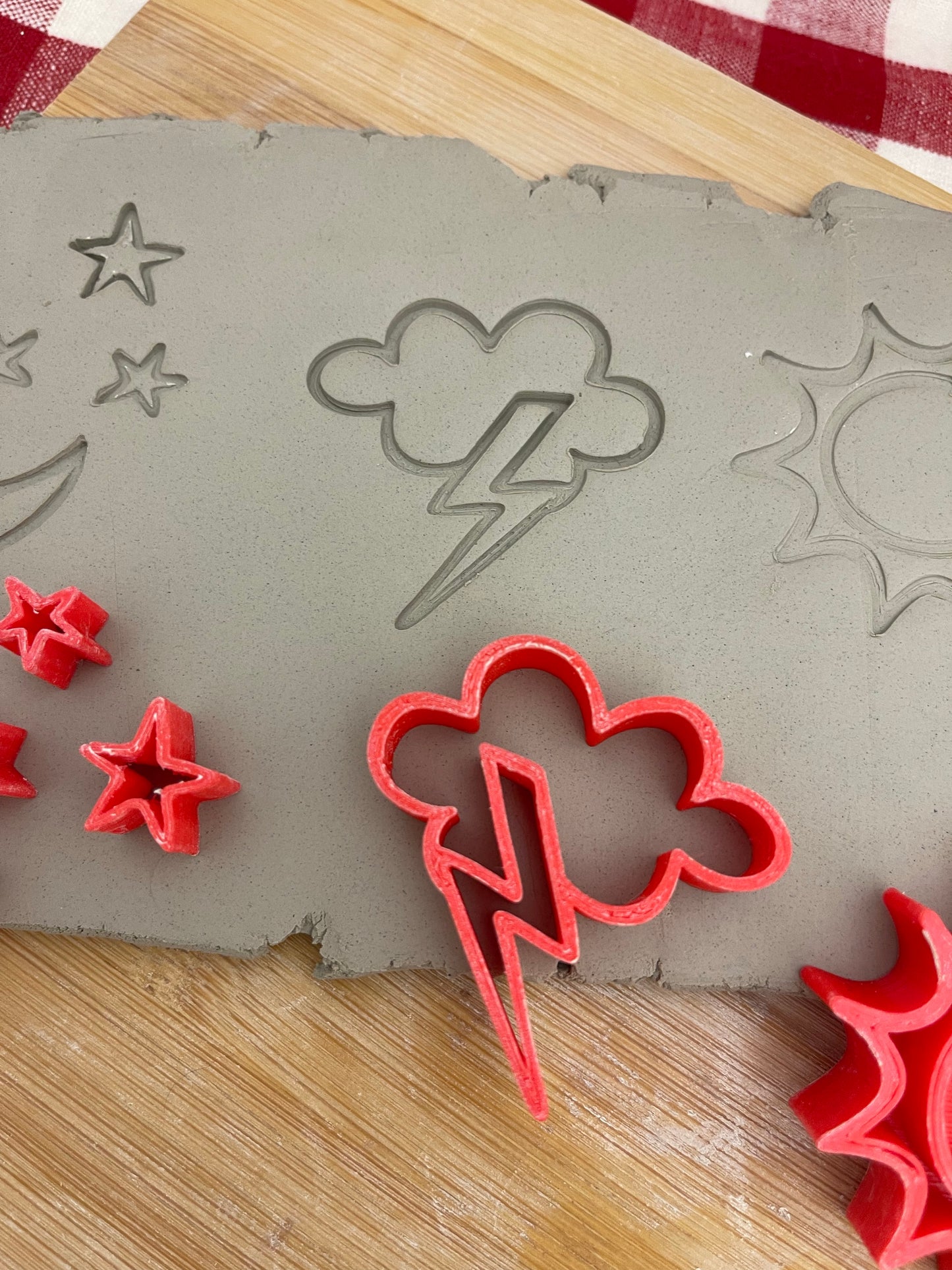 Pottery Stamp, Weather multiple designs, Camping doodle series - multiple sizes