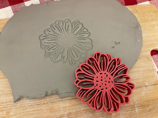 Pottery Stamp, Daisy design - multiple sizes