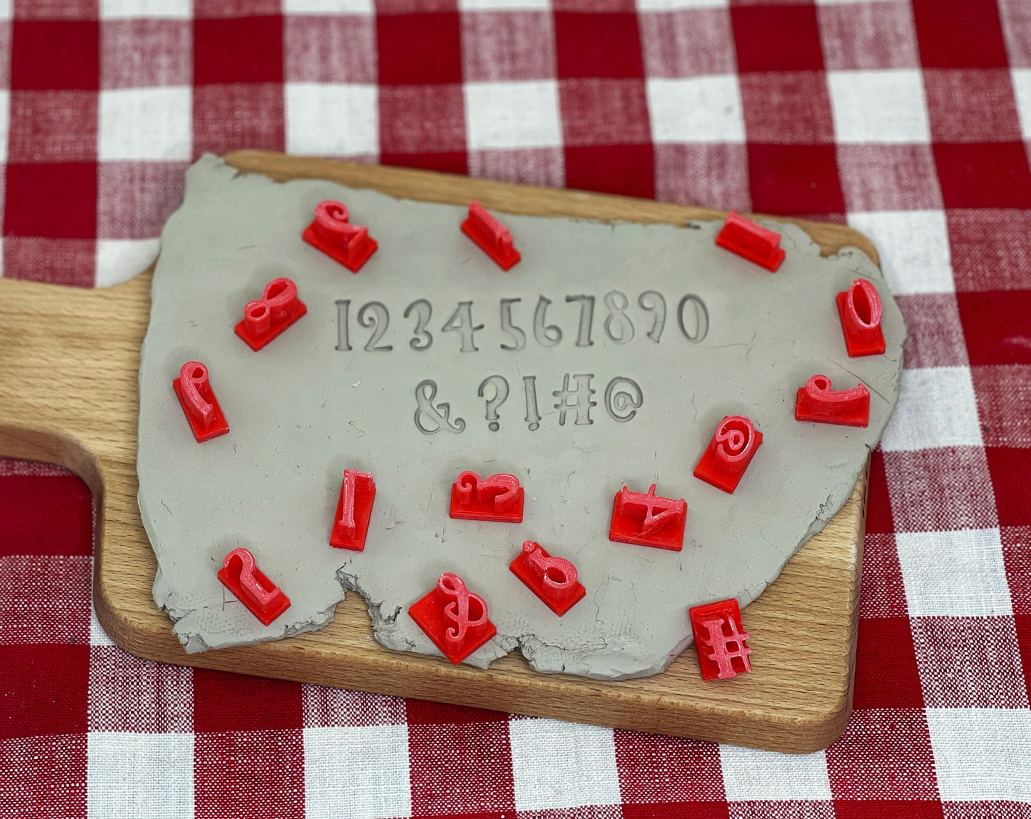 Alphabet Pottery Stamp Set - Homestyle Font, Alphabet and/or Numbers
