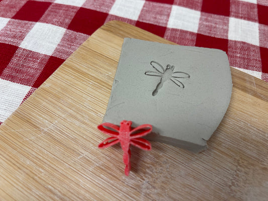 Dragonfly Mini Pottery Stamp - NCECA 2023 Special - Stamp of the Month, plastic 3D printed, multiple sizes