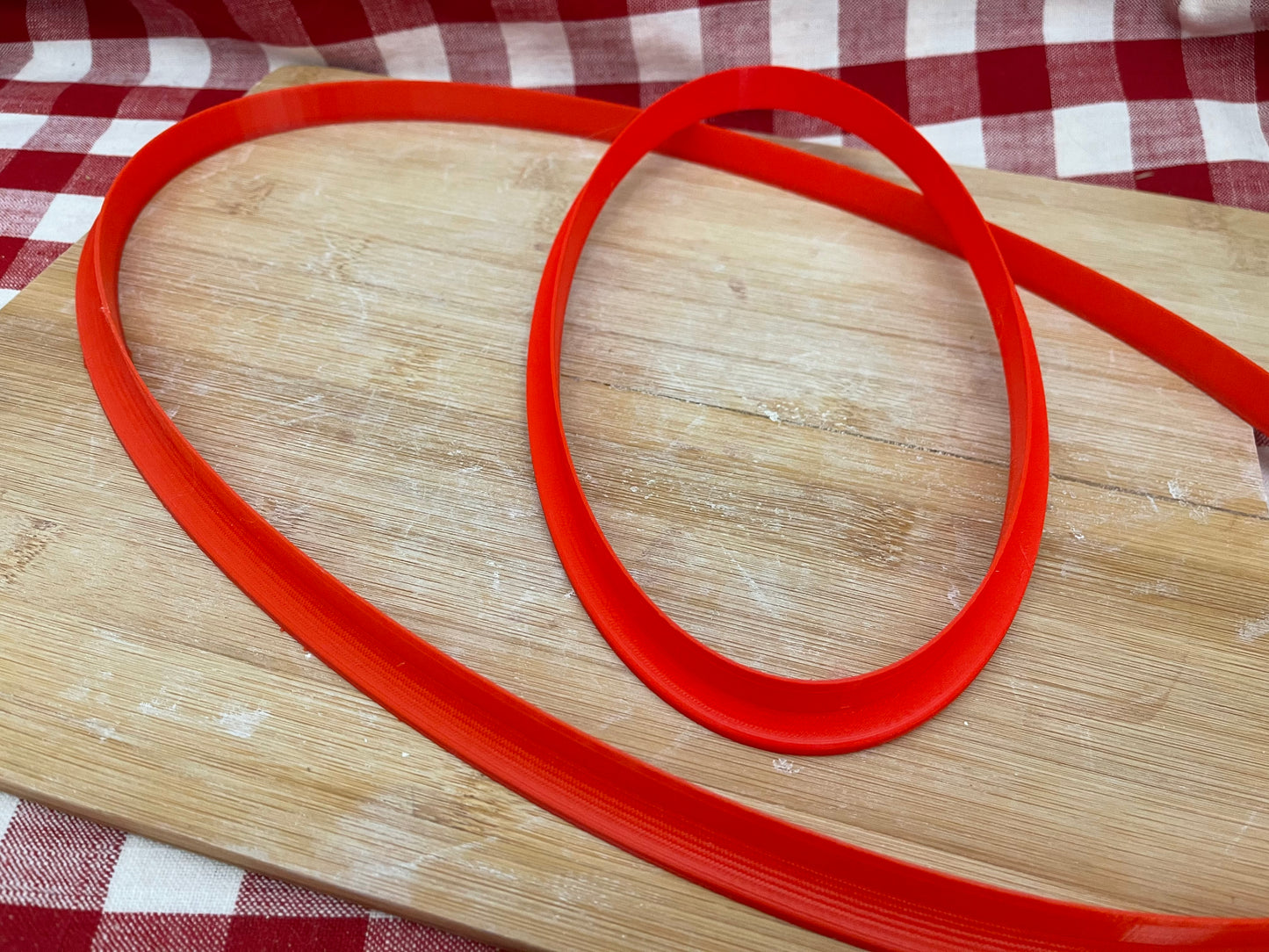 Plain oval, Clay cutter - Plastic 3D printed, XL pottery tool, multiple sizes