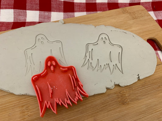 Pottery Stamp, Halloween Ghost design - multiple sizes