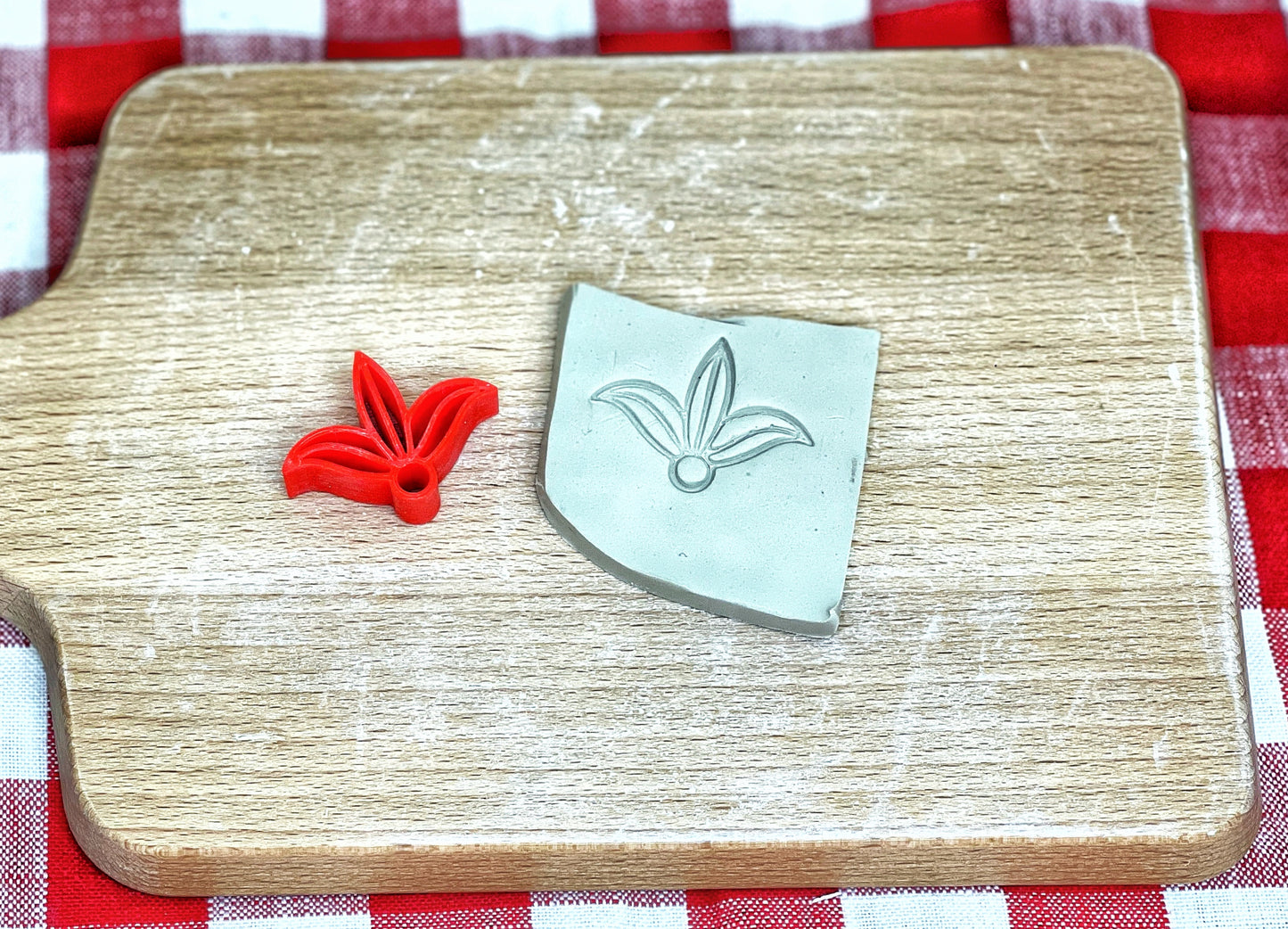 Henna Flourish Pottery Stamp - plastic 3d printed, multiple sizes available