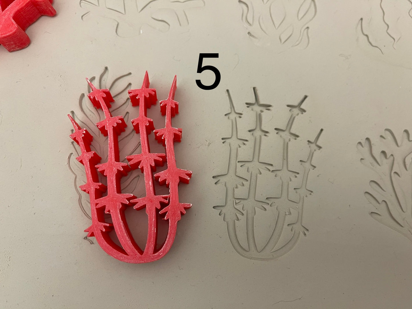 Ocean plant stamp, seaweed, coral design - plastic 3D printed, Each or Set, multiple sizes