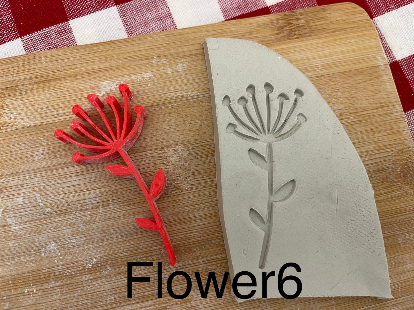 Spring Flower Pottery Stamp, Lot of Flower Designs, Multiple sizes, Each or sets available