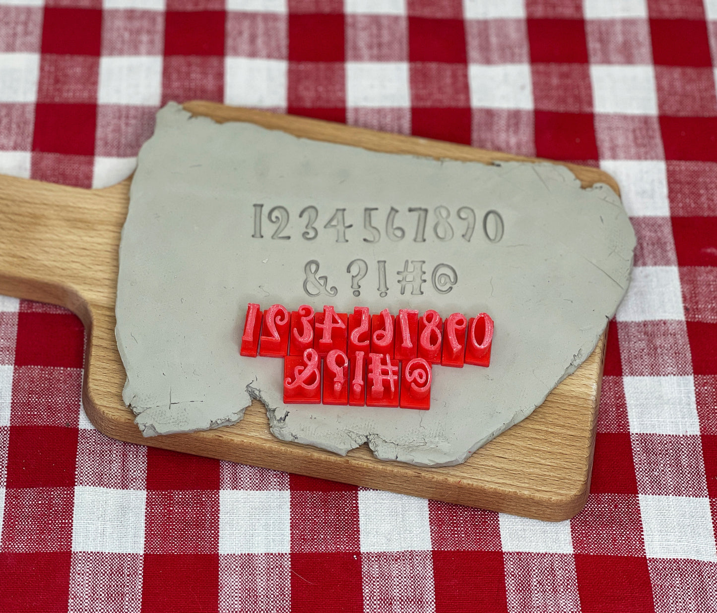 Alphabet Pottery Stamp Set - Homestyle Font, Alphabet and/or Numbers