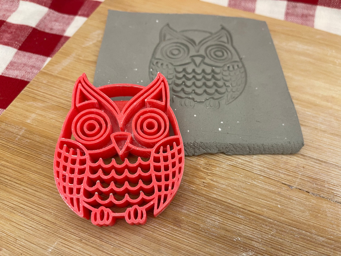 Pottery Stamp, Owl design - multiple sizes