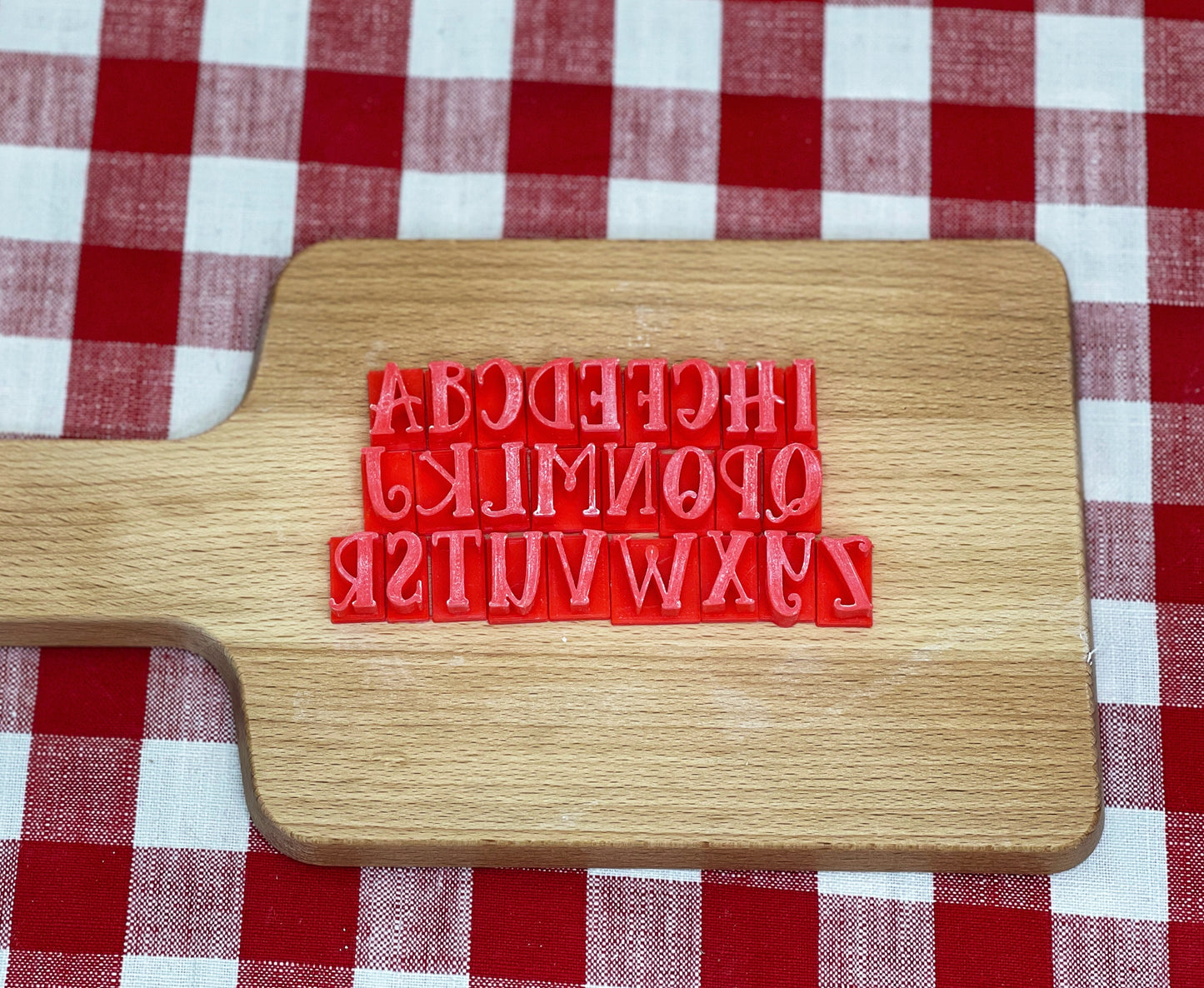 Alphabet Pottery Stamp Set - Homestyle Font, Alphabet and/or Numbers