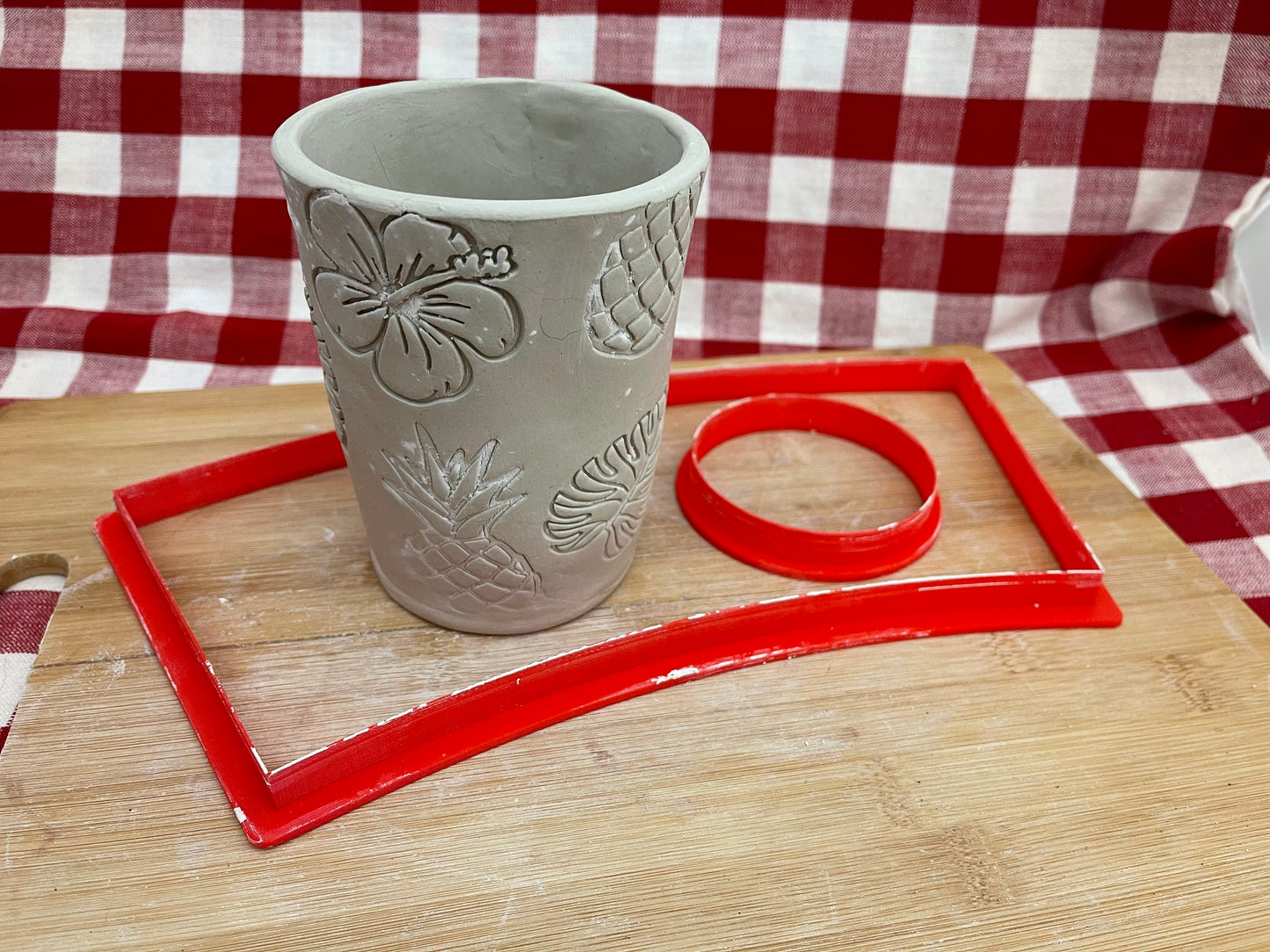 Cup Template, Clay Cutter - 3" Base x 5" Tall x 3.75" Top