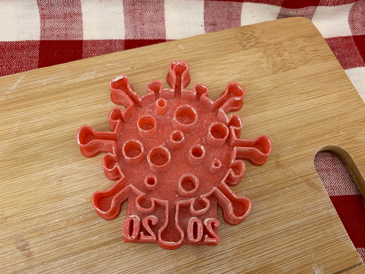 Pottery Stamp, Covid, corona virus 2020 ornament design - multiple sizes