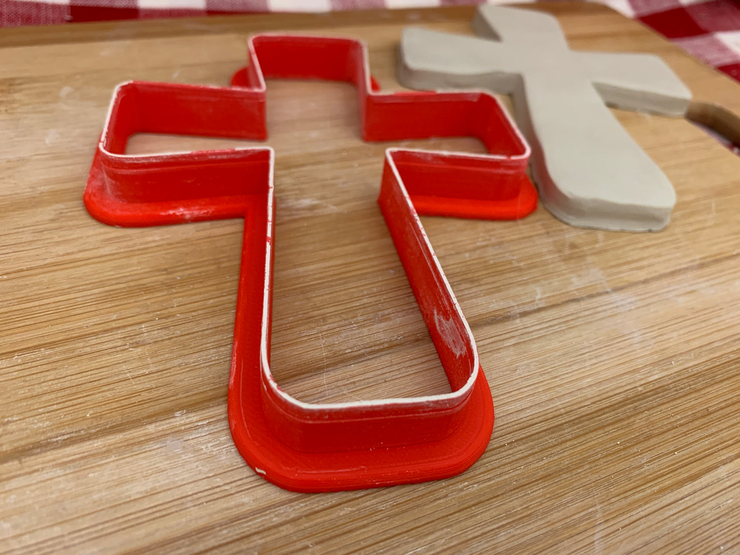 Cross, Clay Cutter - plastic 3D Printed, pottery tool, multiple sizes