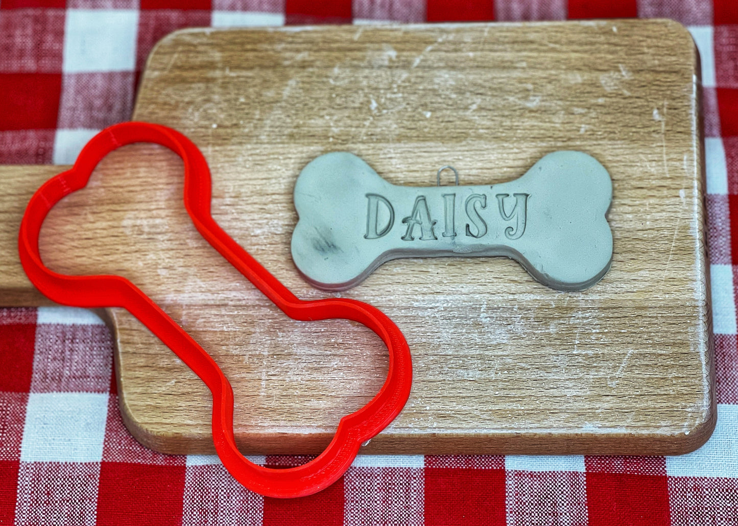 Dog Bone Clay Cutter design - Plastic 3D printed, pottery tool, multiple sizes