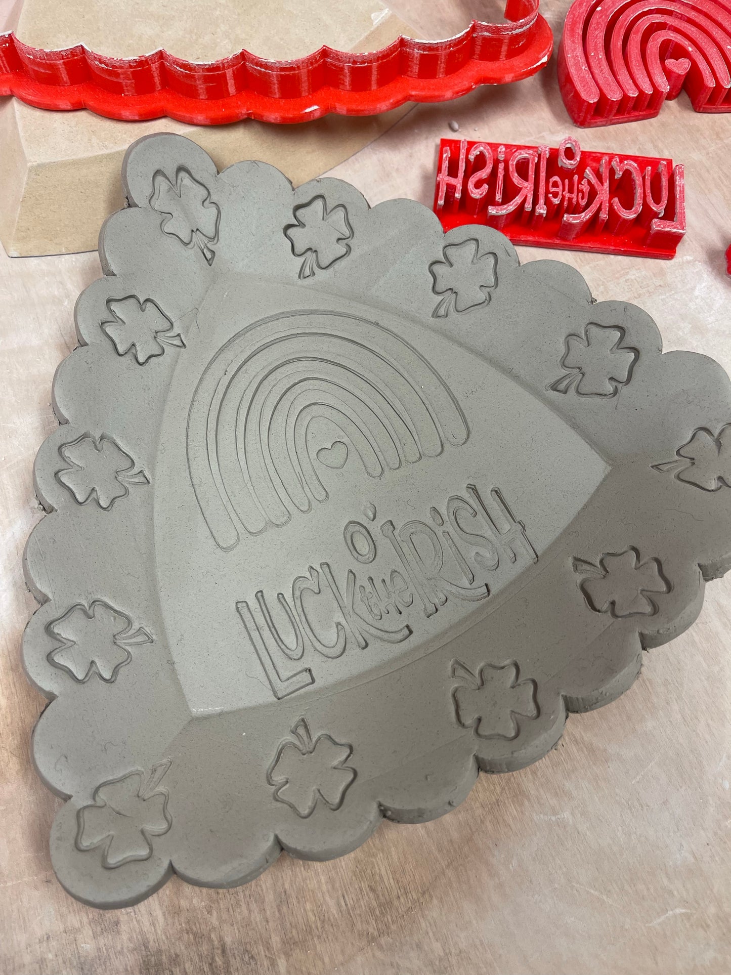 Rainbow, Heart, Love or Pride stamp - plastic 3d printed, multiple sizes