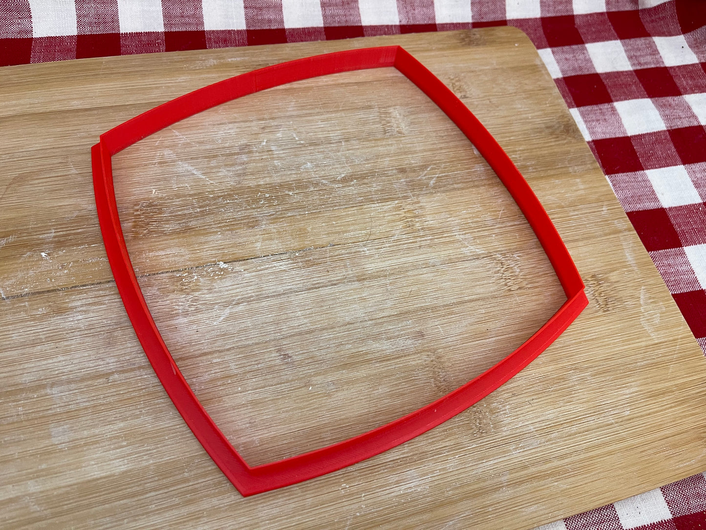 Plain Spherical Square, Clay Cutter - plastic 3D printed, pottery tool, multiple sizes