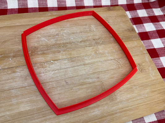 Plain Spherical Square, Clay Cutter - plastic 3D printed, pottery tool, multiple sizes