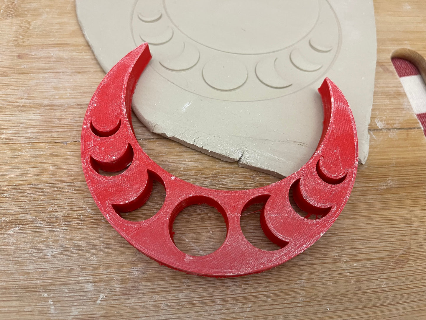 Moon phase stamp - plastic 3D printed, multiple sizes