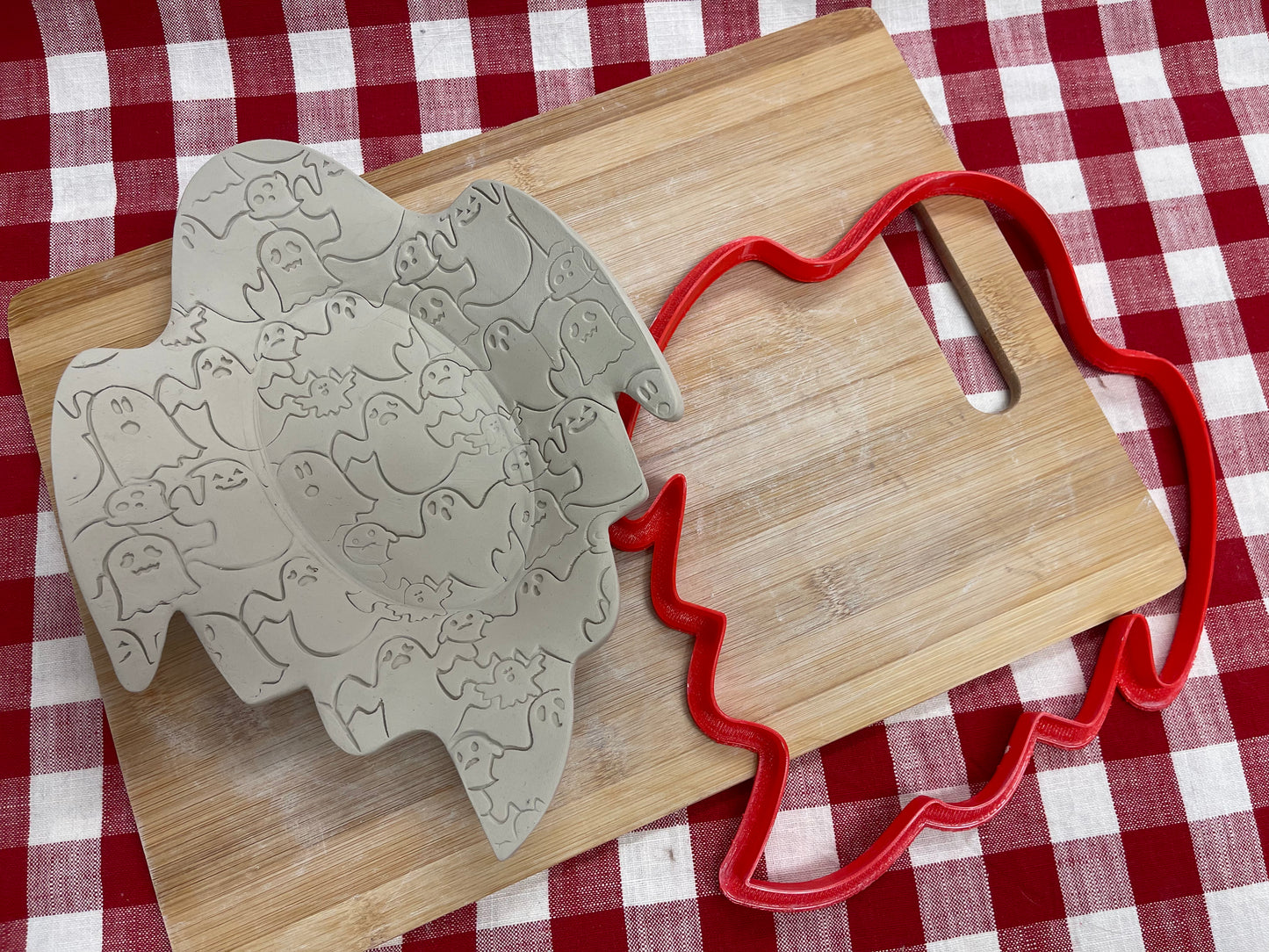 Ghost Design, Clay Cutter, matches GR Pottery form - plastic 3D printed, multiple sizes