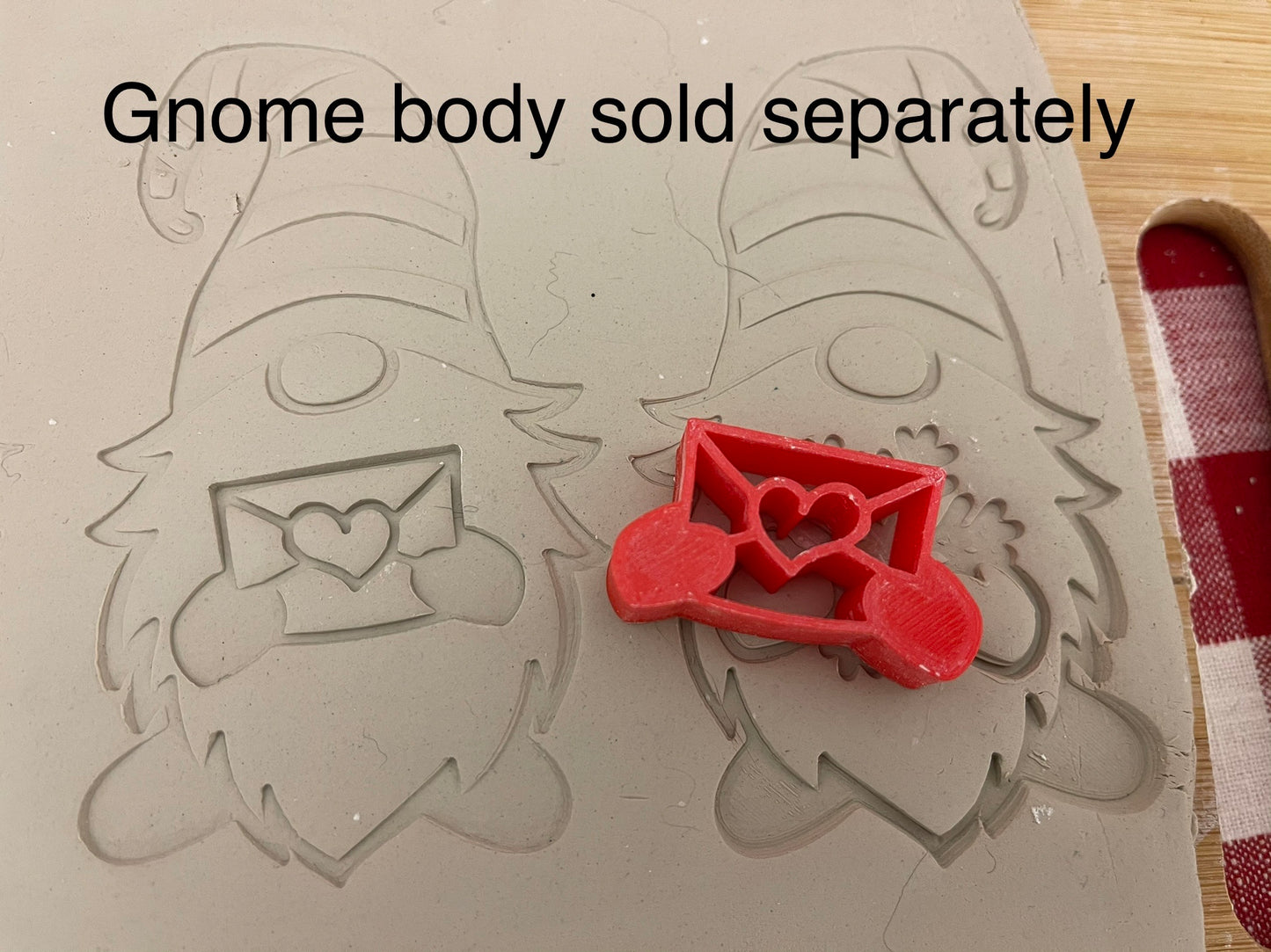 Gnome hands extras stamps, Valentine / Winter designs - plastic 3D printed, multiple sizes