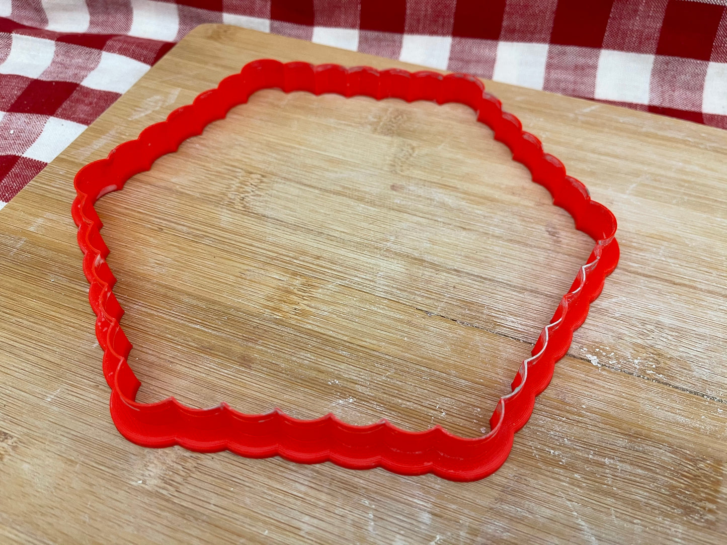 Scalloped Hexagon, Clay Cutter - Plastic 3D printed, XL Pottery Tool, multiple sizes