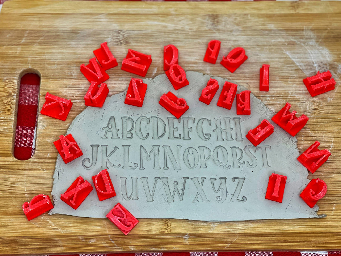 Alphabet Pottery Stamp Set - Homestyle Font, Alphabet and/or Numbers
