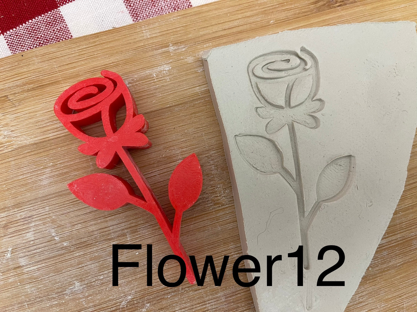 Spring Flower Pottery Stamp, Lot of Flower Designs, Multiple sizes, Each or sets available