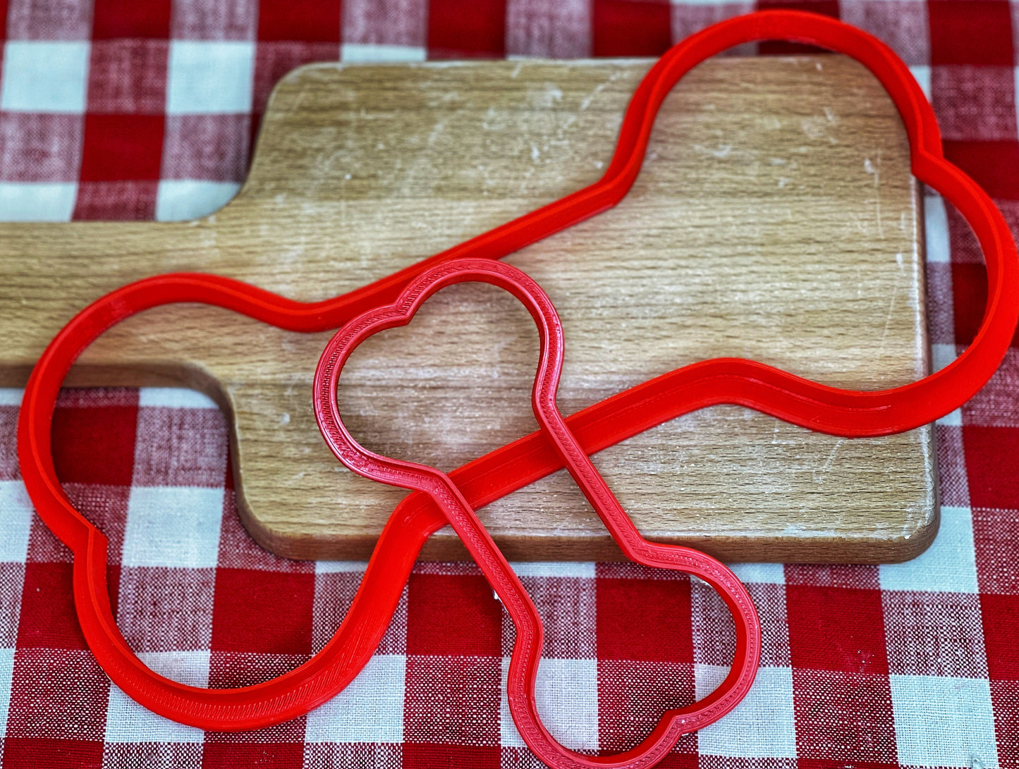 Dog Bone Clay Cutter design - Plastic 3D printed, pottery tool, multiple sizes