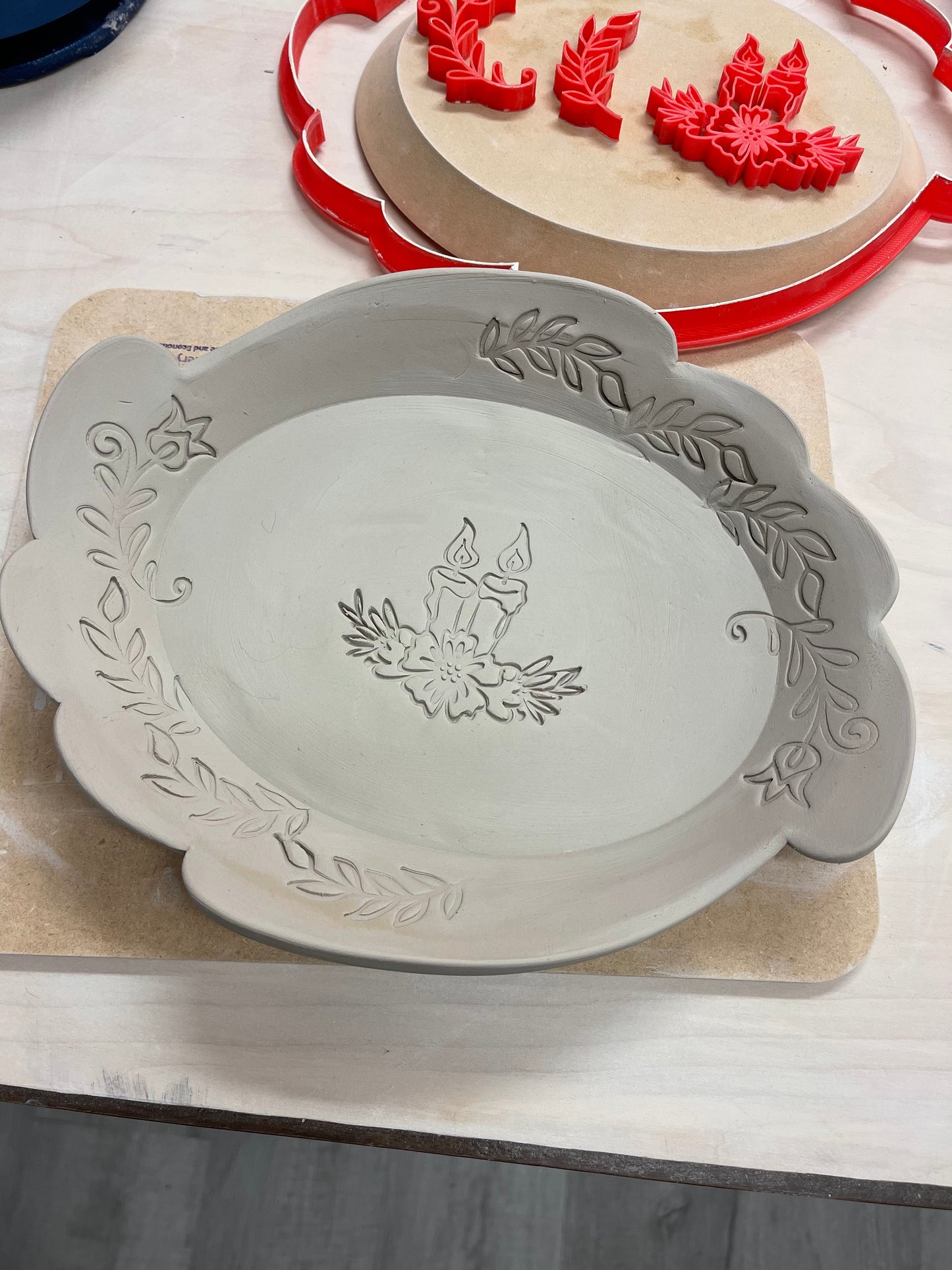 Clay Cutter, Wave design oval from March 2023 Mystery box, Jenny Lundak design - Plastic 3D printed, multiple sizes