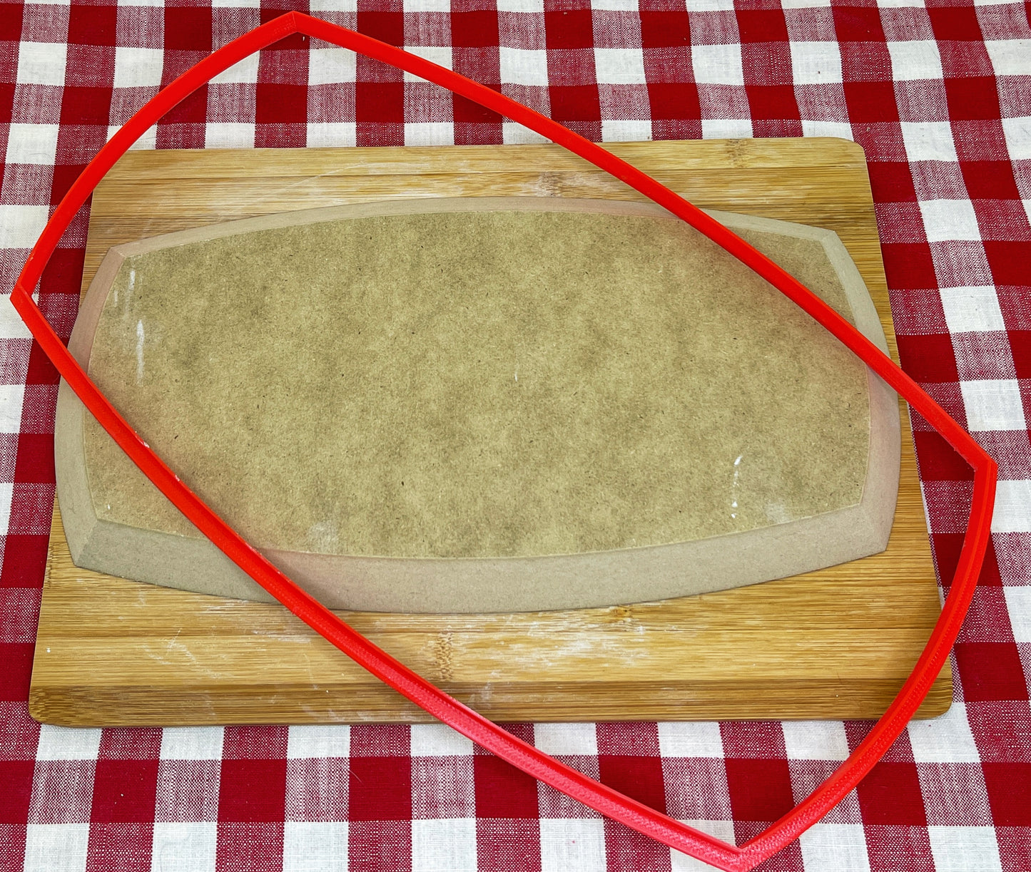Plain Edge Spherical Rectangle, Clay cutter - plastic 3D printed, pottery tool, multiple sizes