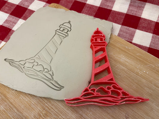 Lighthouse stamp - plastic 3D printed, multiple sizes