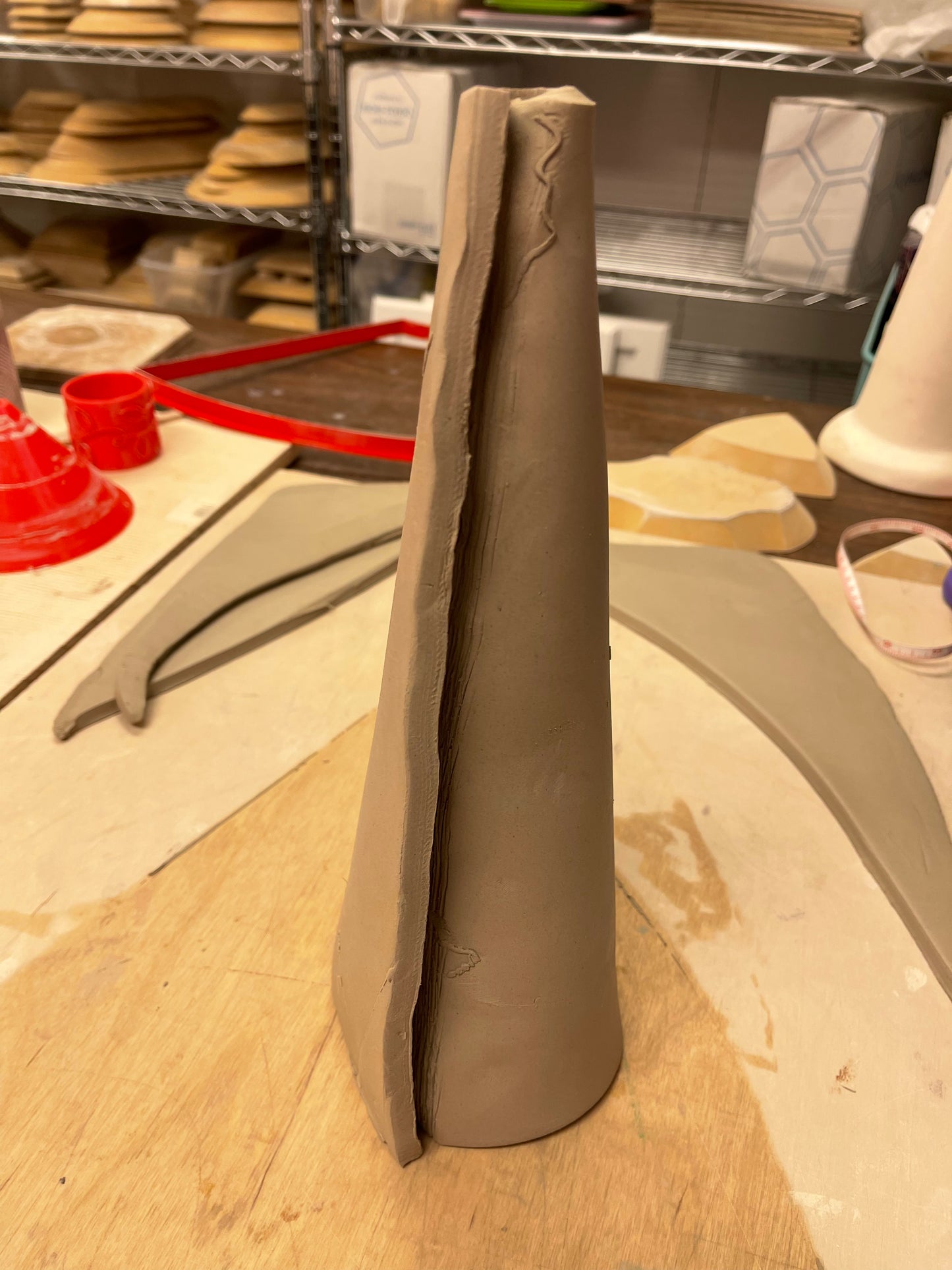 Cone Template, Clay Cutter - Plastic 3D printed, Tall, Skinny Cone Design, Christmas Tree, Gnome Body, Ghost, Multiple Sizes, Each or Set