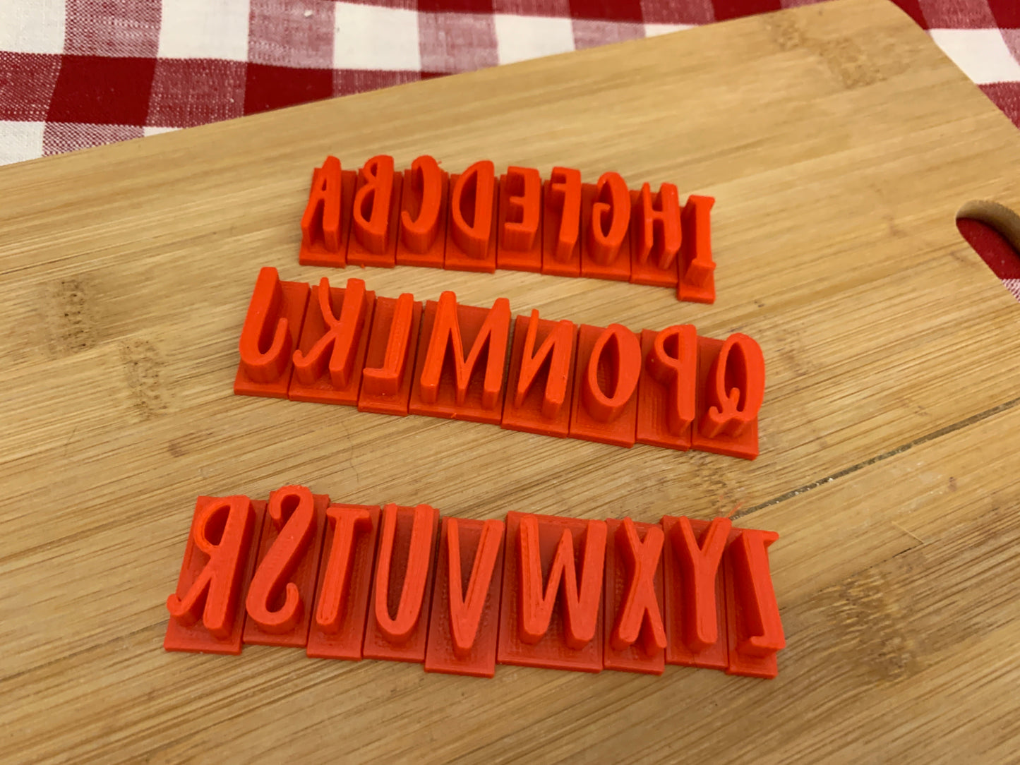 Alphabet Pottery Stamp Set - Twinkle Font