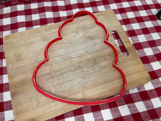 Christmas Tree Candy Dish Clay Cutter - plastic 3D printed, pottery tool, multiple sizes