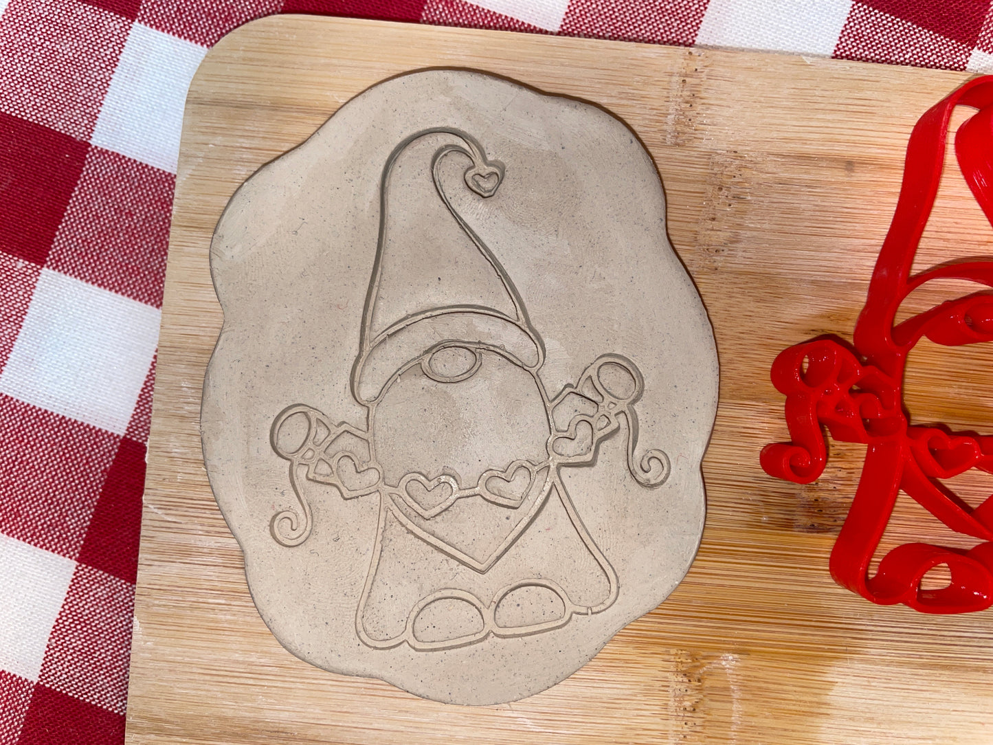 Gnome Pottery Stamp - November 2025 - Hearts Themed Mystery Box, multiple sizes available