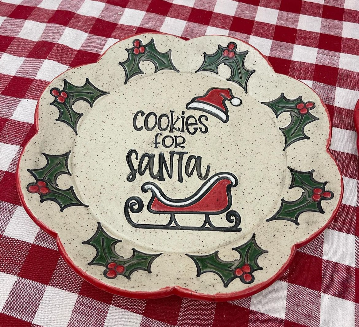 Christmas Cookies for Santa designs, Pottery stamps - *New Sizes Available* Each or Set