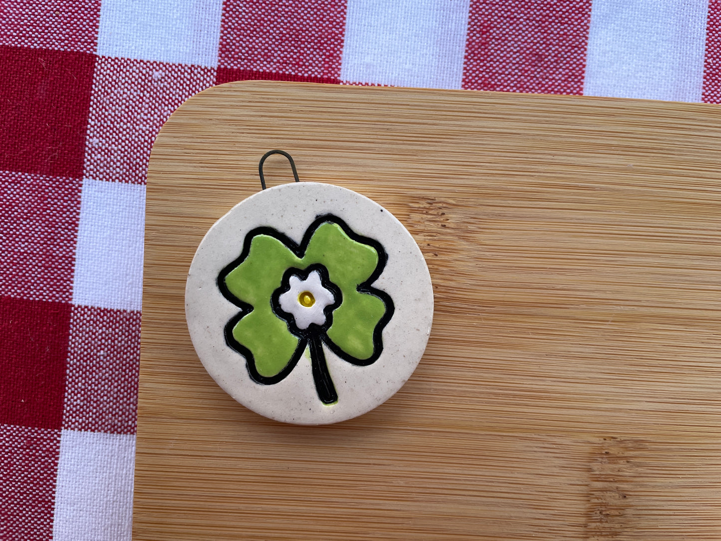 Shamrock Pottery Stamp - January 2026 - Irish Themed Mystery Box, multiple sizes available