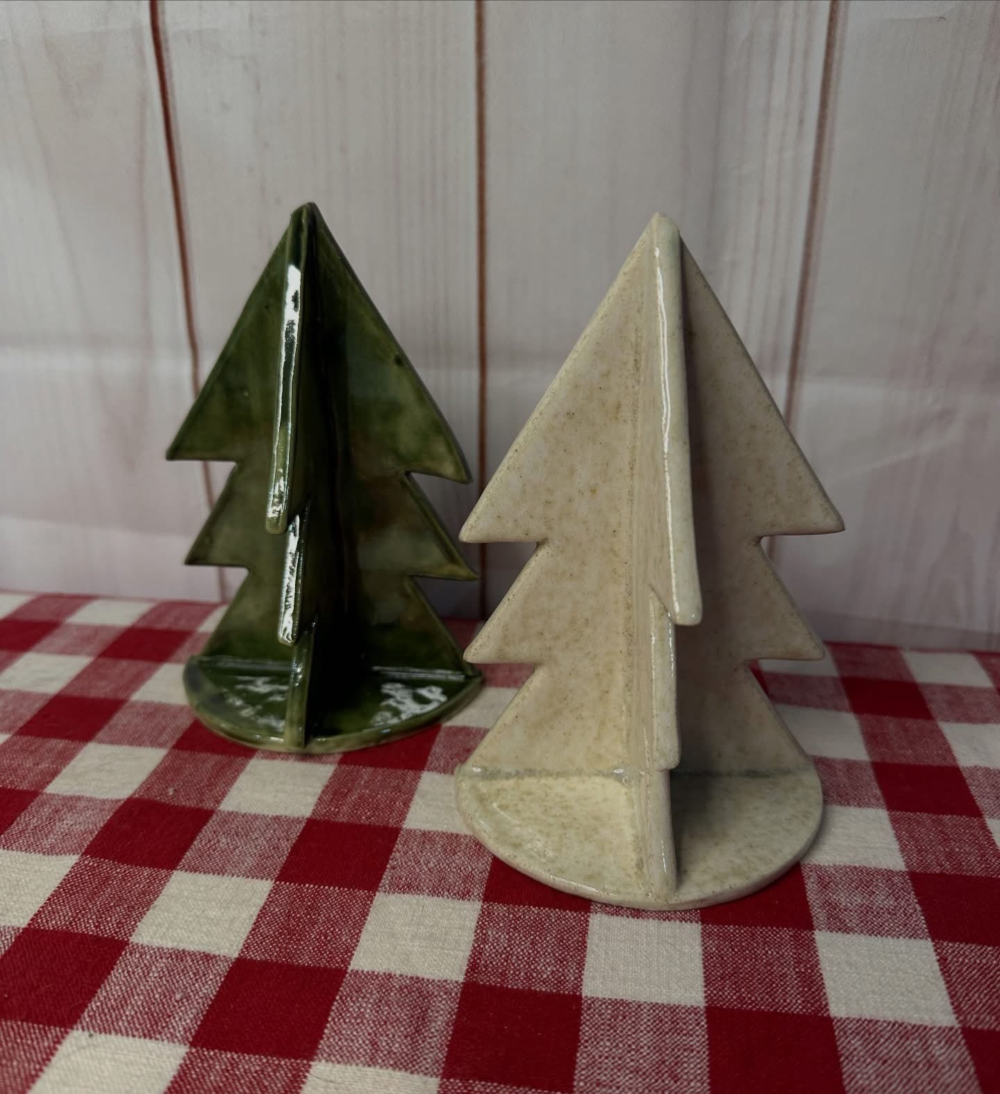 Christmas Tree 3D Template Clay Cutter - Scandinavian style, stand up, 3 dimensional, multiple sizes, each or set