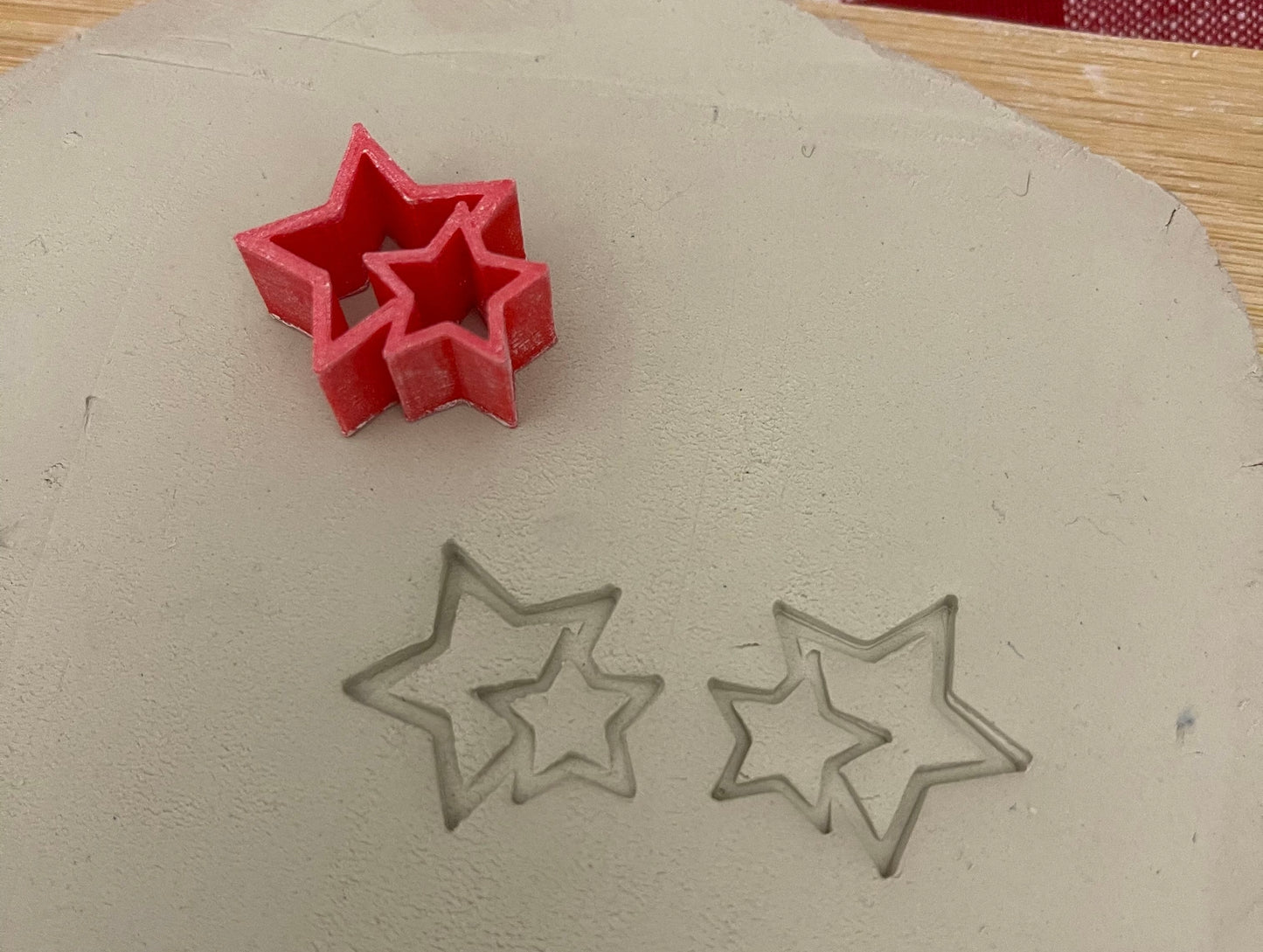 Double Star Mini stamp - June 2021 stamp of the month, plastic 3D printed, multiple sizes